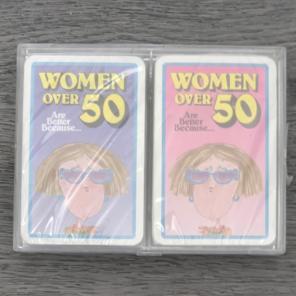 Vintage Women Over 50 Are‎ Better Because Double Deck Playing Cards Sealed
